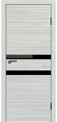 Новелла 2 Лиственница серая,стекло черное Лиственница серая