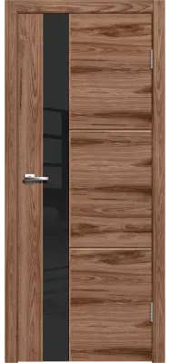 Лестер 2 Американский орех,стекло черное Американский орех