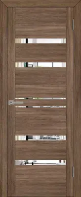 Двери экошпон UniLine 30030 Зеркало Серый велюр