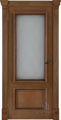 Двери шпон Корсика Квадро (широкий фигурный багет) Дуб Patina Antico